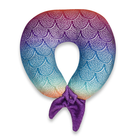 Mermaid Tail Neck Roll Pillow
