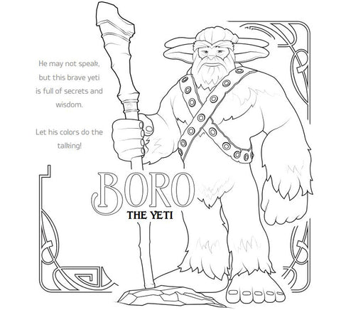 Dream in Color Coloring Book Page